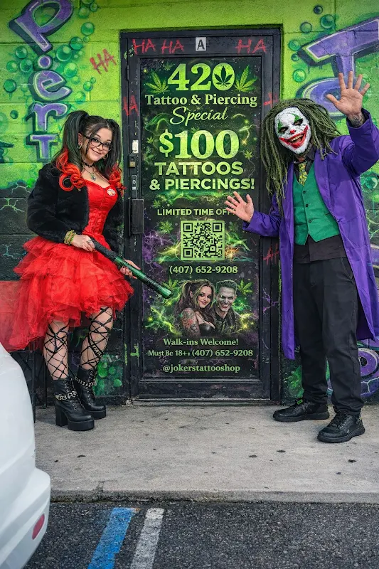 Joker Tattoo Shop — Tattoo and piercing shop in Orlando